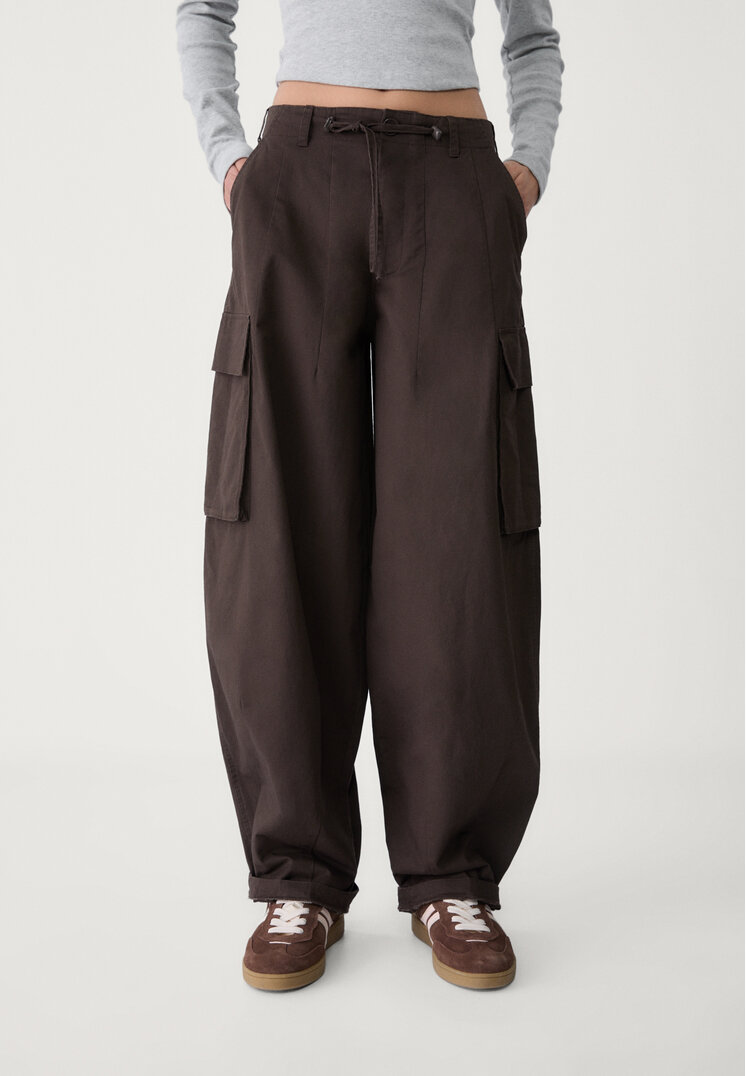 pantalon cargo parachute