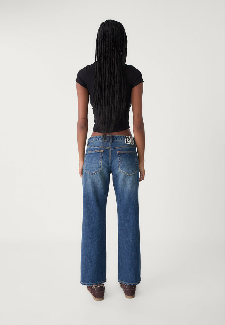 jeans straight fit cropped