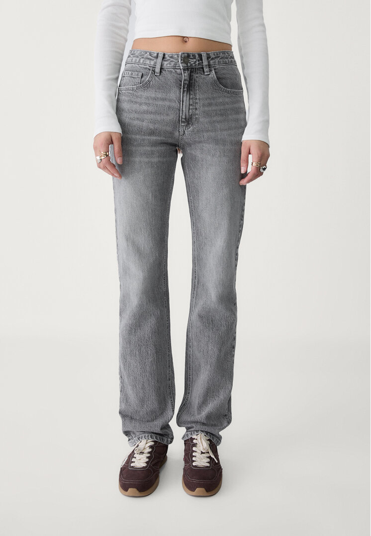 jeans straight fit regular waist comfort