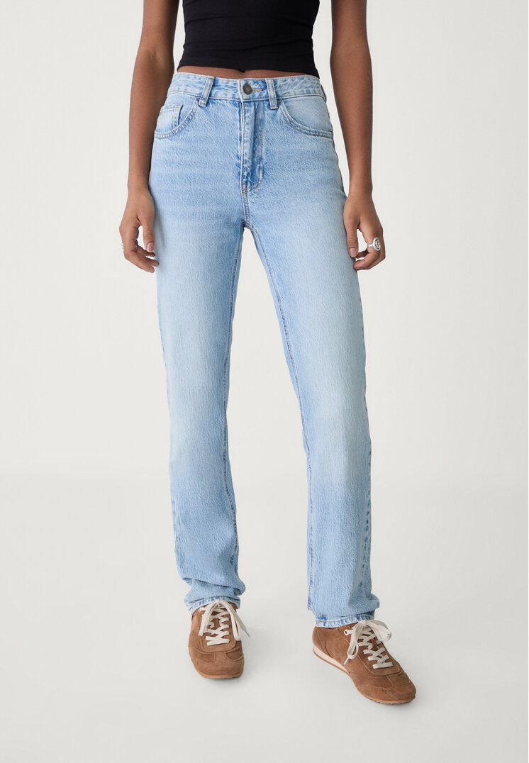 jeans straight fit regular waist comfort