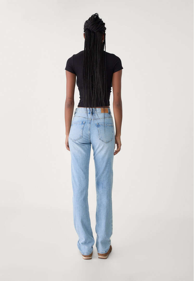 jeans straight fit regular waist comfort