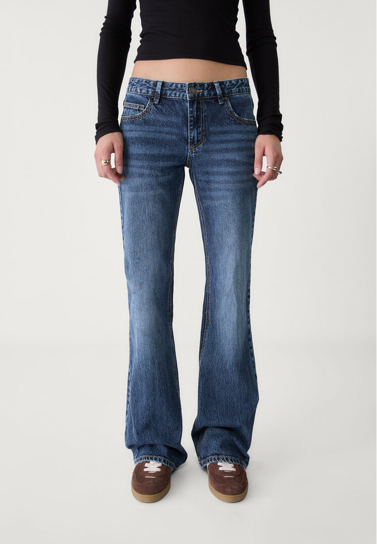 jeans flare low waist
