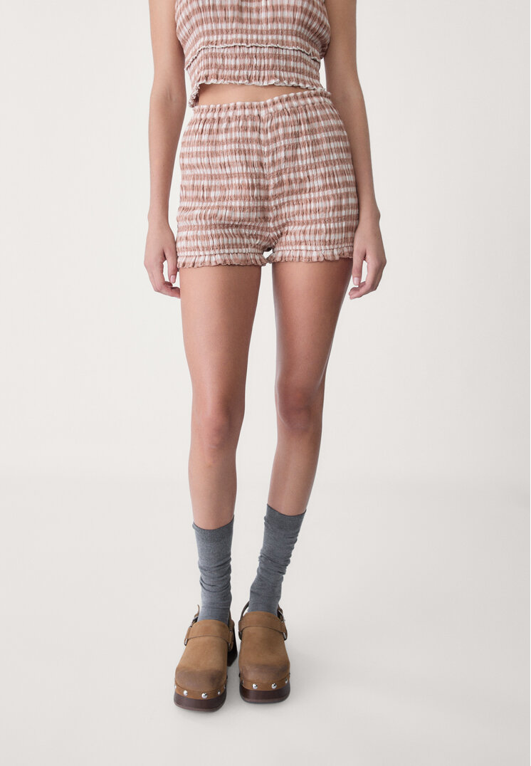shorts globo cuadros