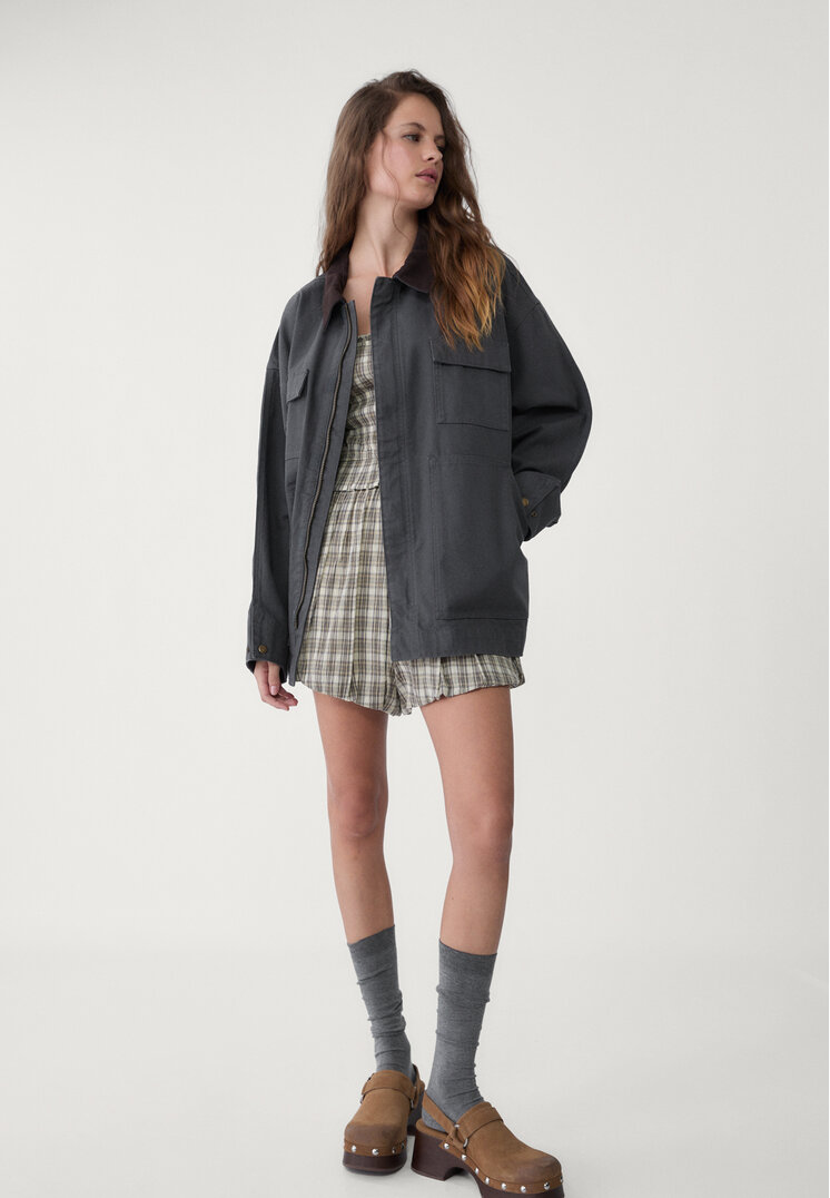 shorts globo cuadros