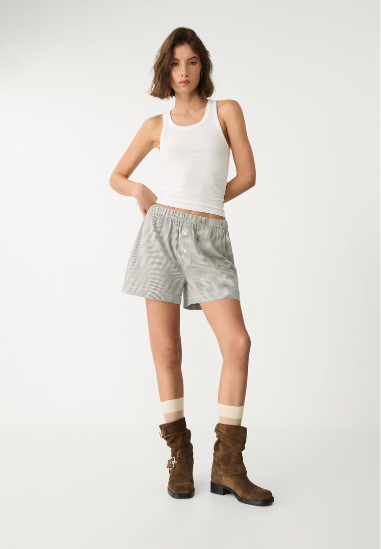 shorts boxer cuadro vichy