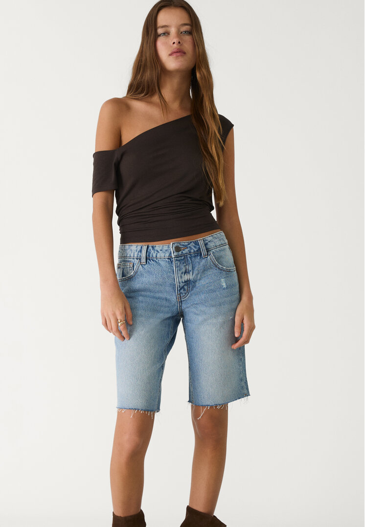bermuda denim ciclista