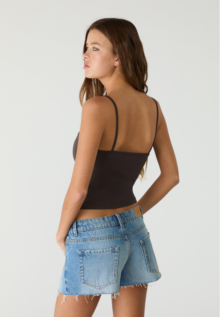 shorts mini denim