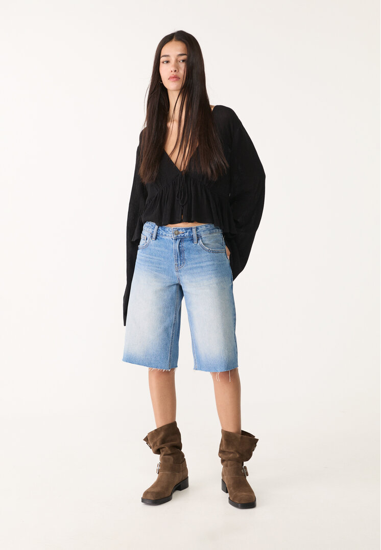 bermuda denim baggy