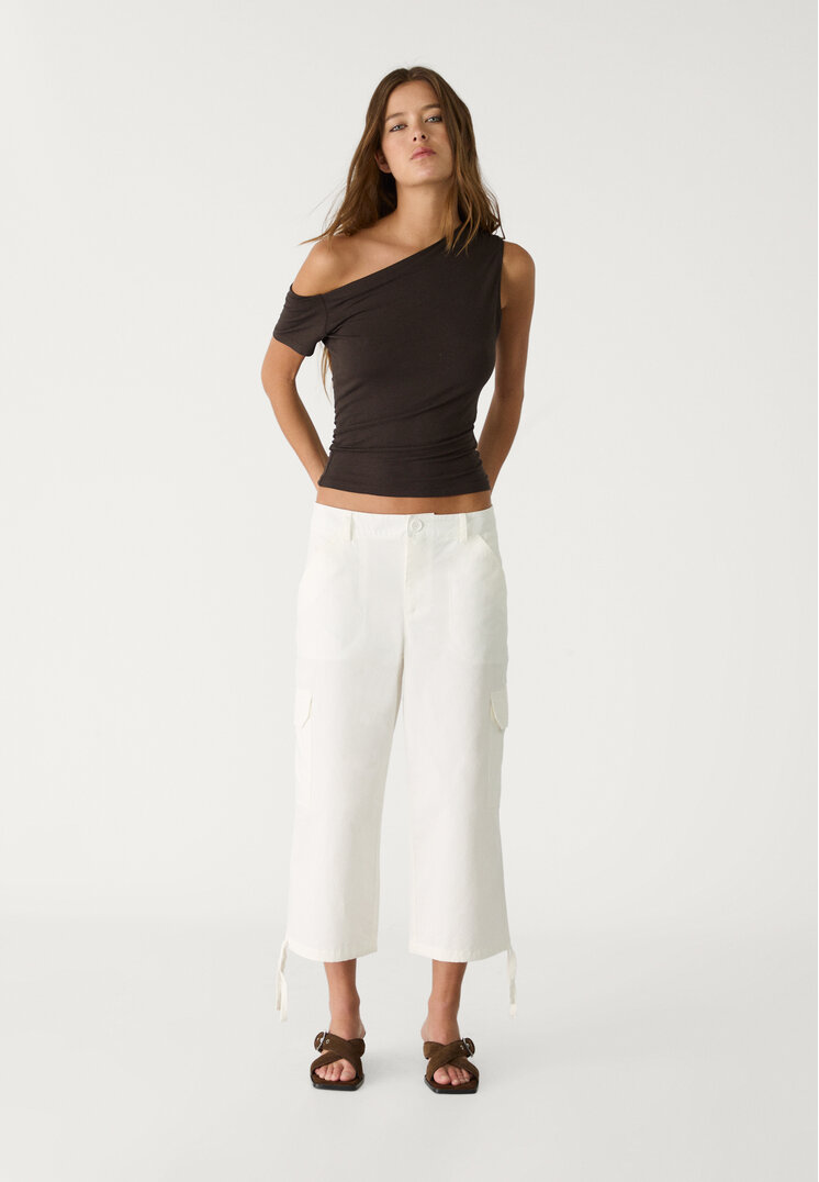 pantalon capri cargo