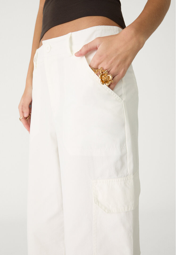 pantalon capri cargo