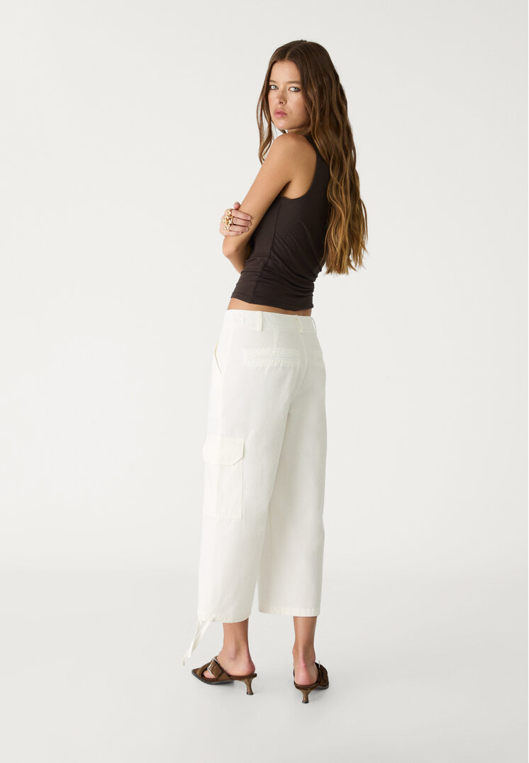 pantalon capri cargo