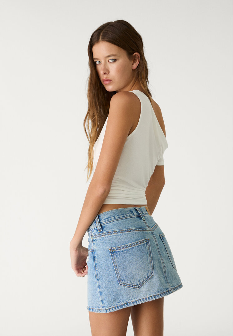 falda mini denim