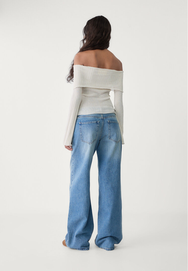 jersey cuello bardot