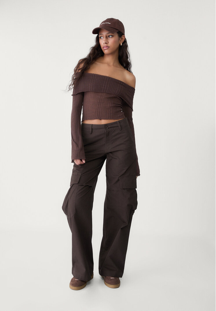 jersey cuello bardot