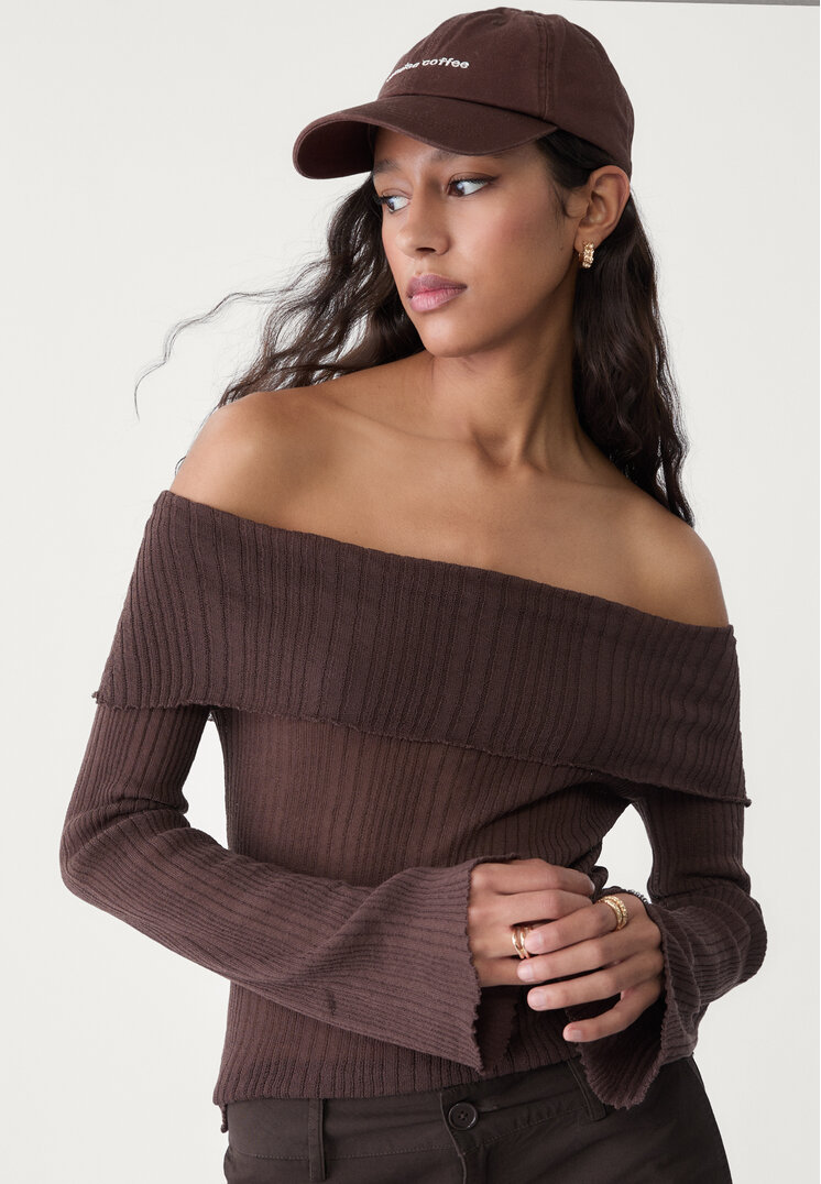 jersey cuello bardot