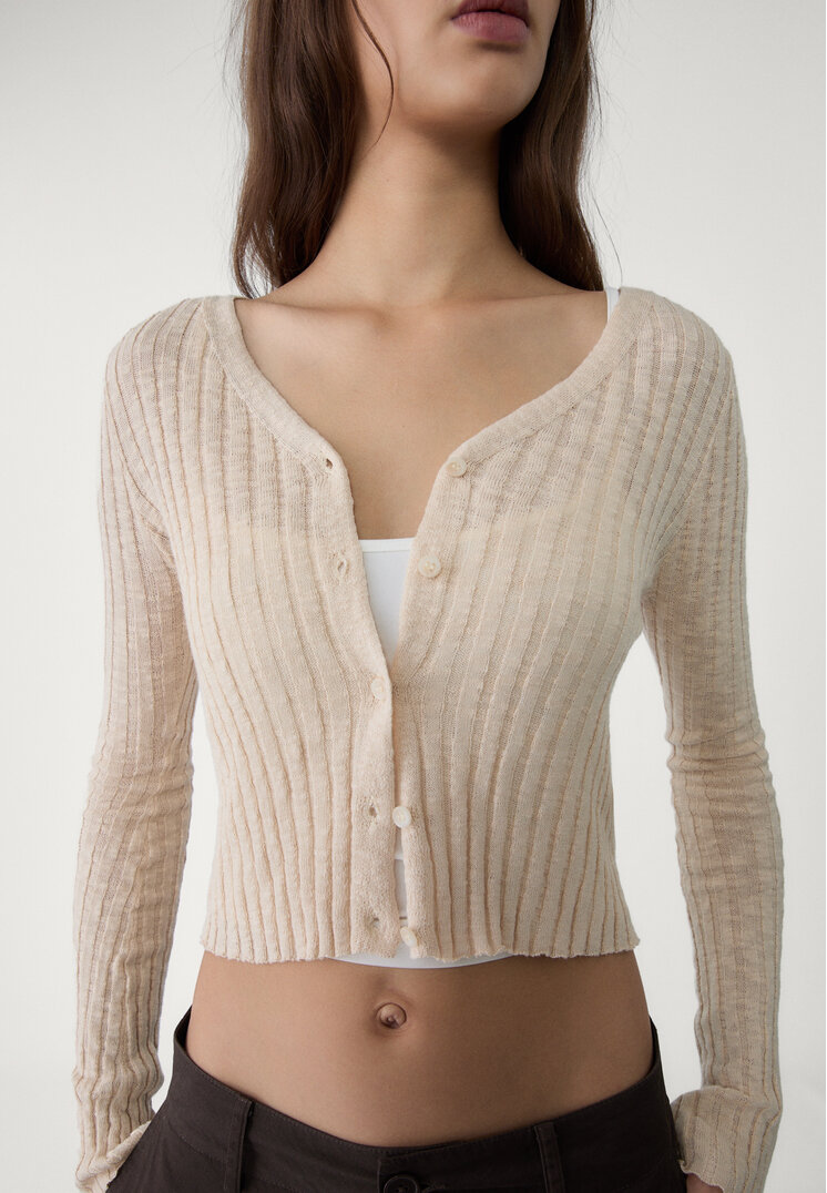 chaqueta punto botones