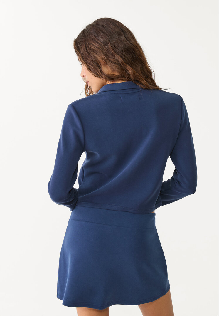 chaqueta cremallera tacto suave
