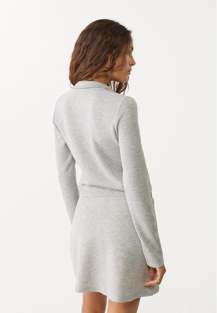 chaqueta cremallera tacto suave