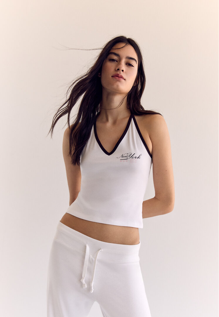 camiseta halter new york