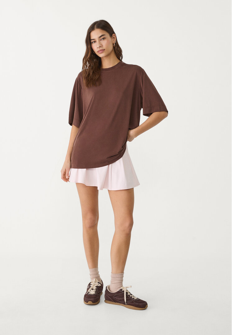 camiseta oversize tacto suave