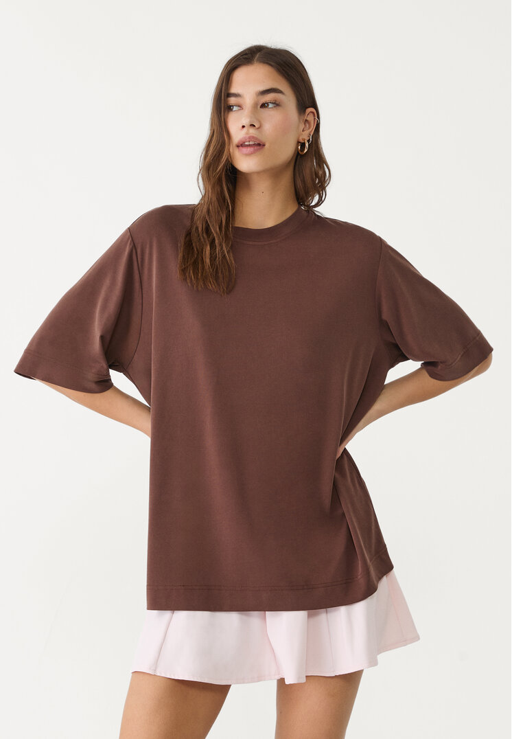 camiseta oversize tacto suave