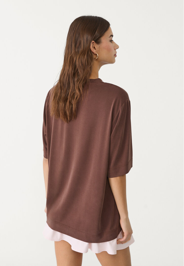 camiseta oversize tacto suave