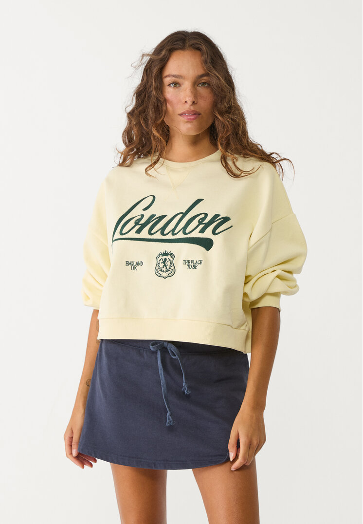falda pantalon felpa cordones
