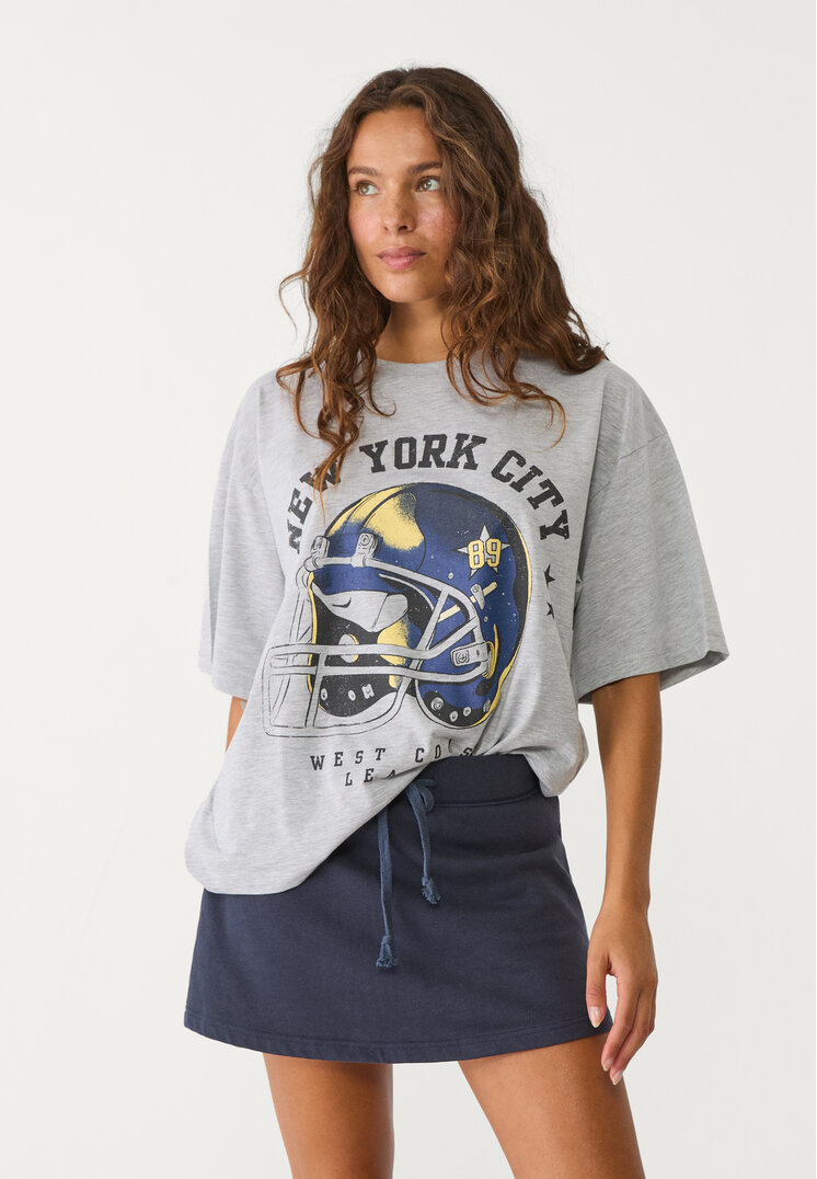 camiseta oversize nyc
