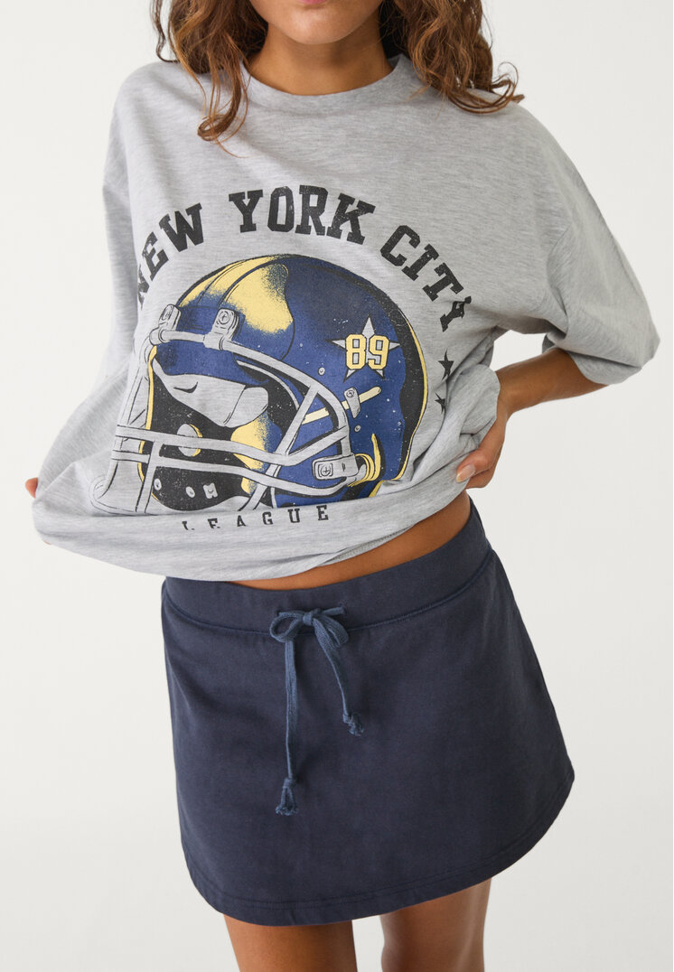 camiseta oversize nyc