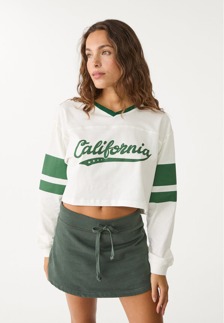 camiseta california cropped