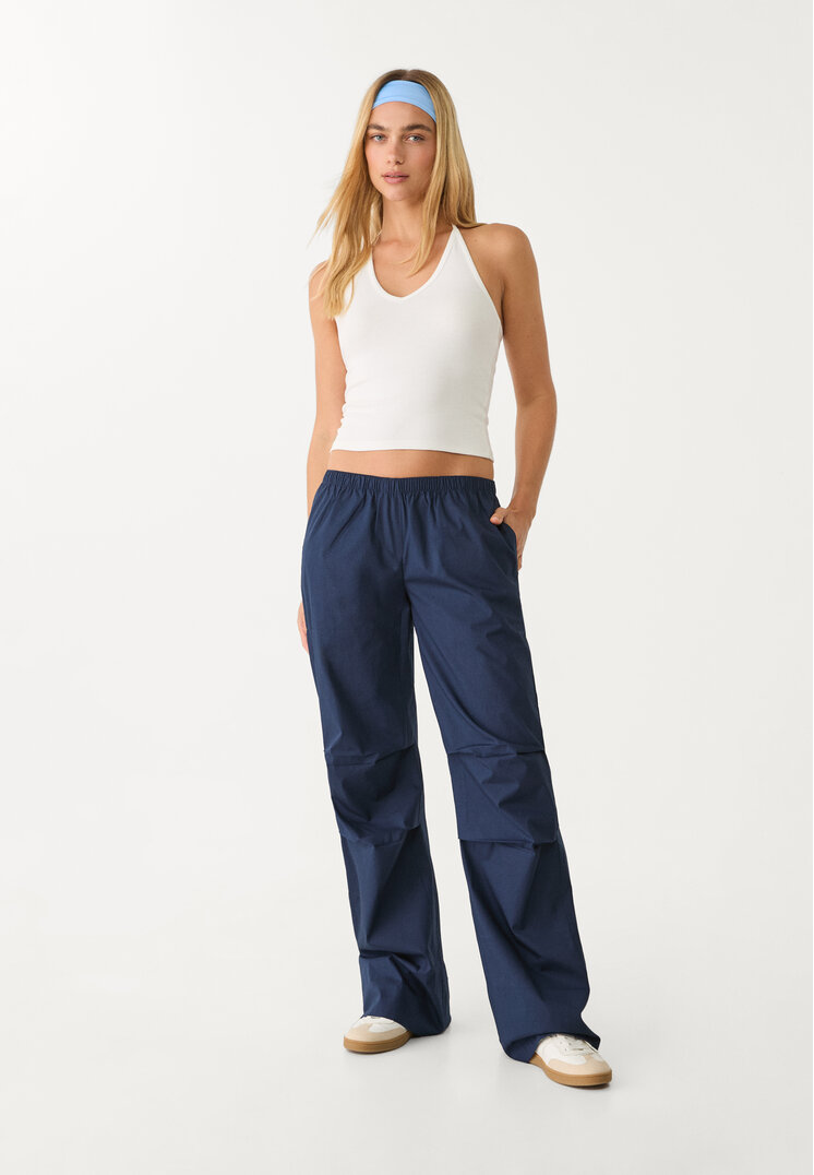 pantalon cintura elastica low waist