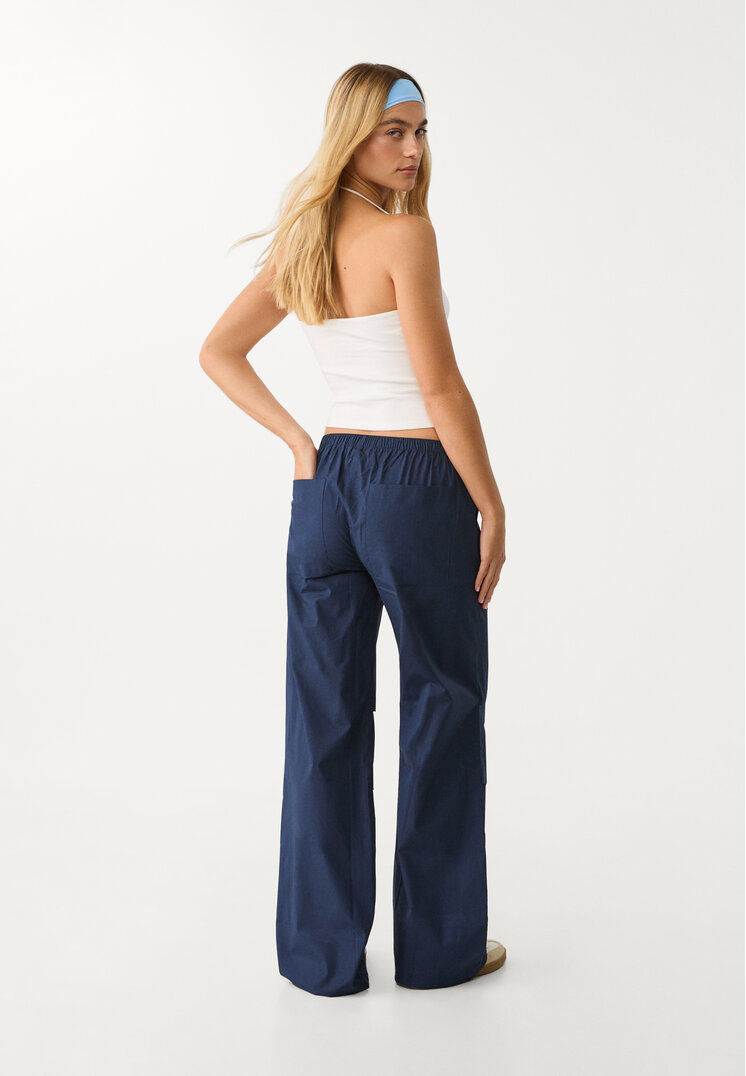 pantalon cintura elastica low waist