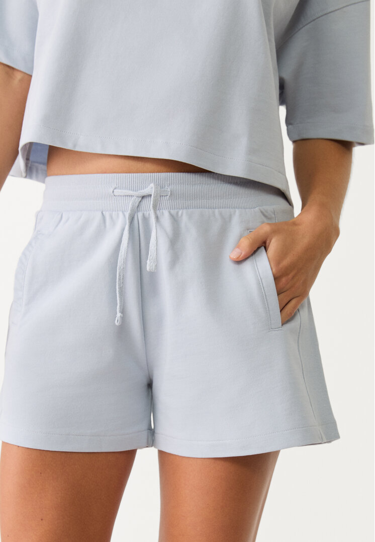 shorts felpa cordones
