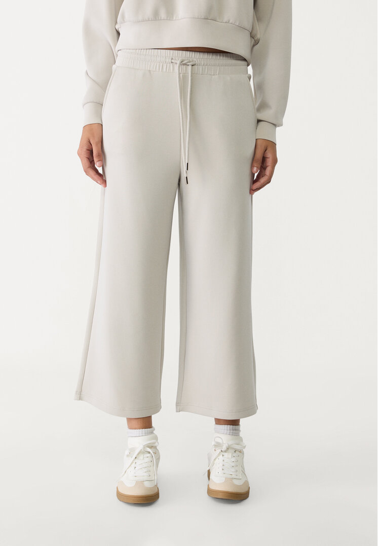 pantalon culotte fluido tacto suave