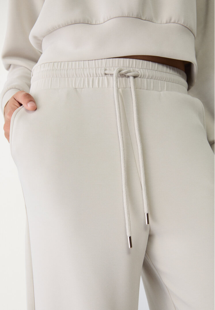 pantalon culotte fluido tacto suave