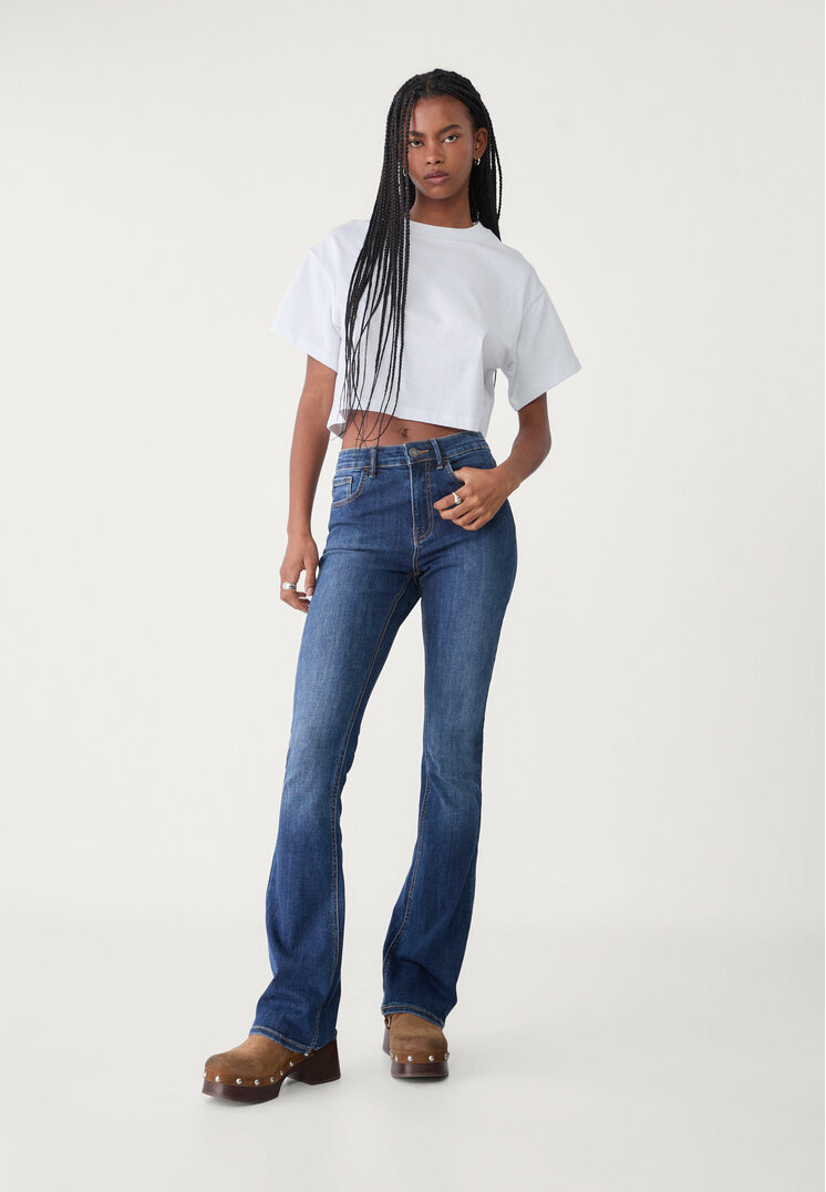 camiseta oversize crop