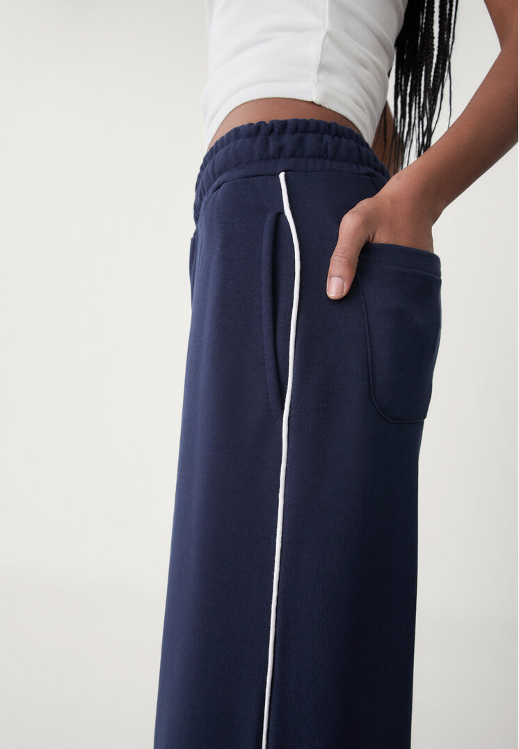 pantalon felpa wide leg vivo