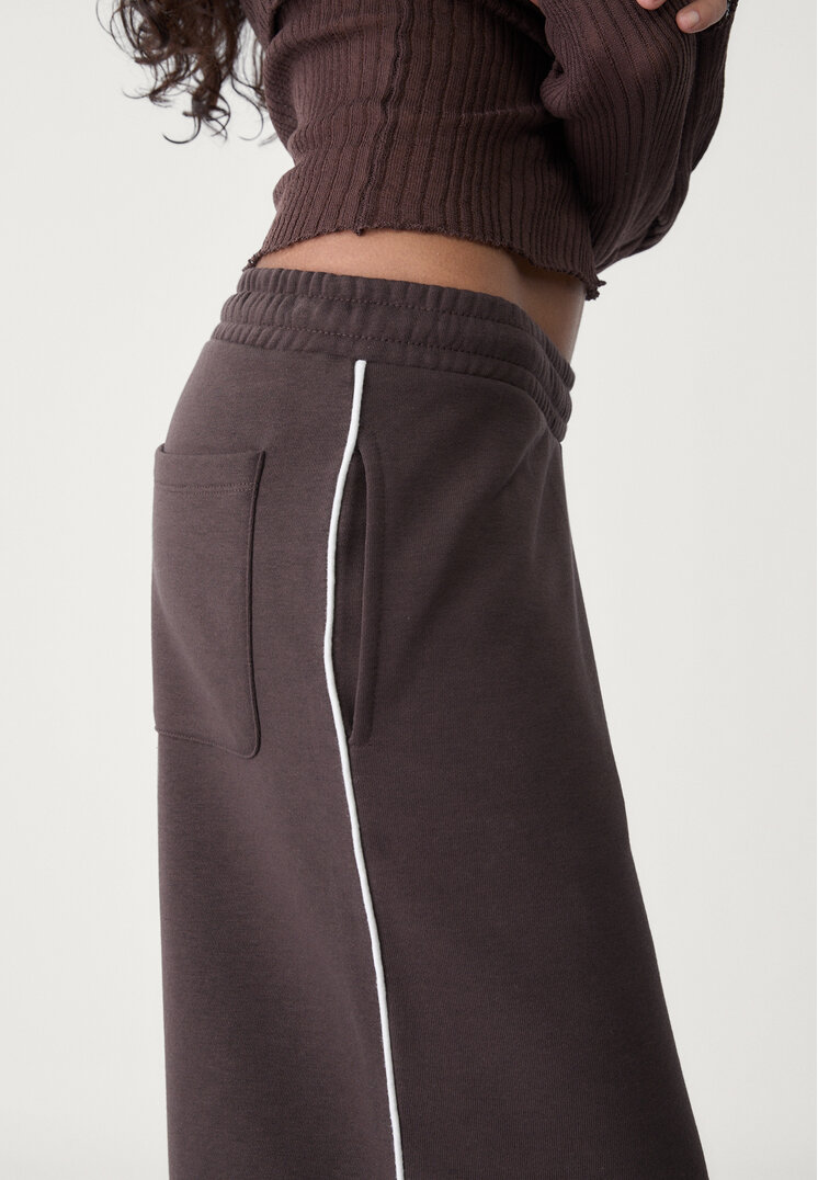 pantalon felpa wide leg vivo