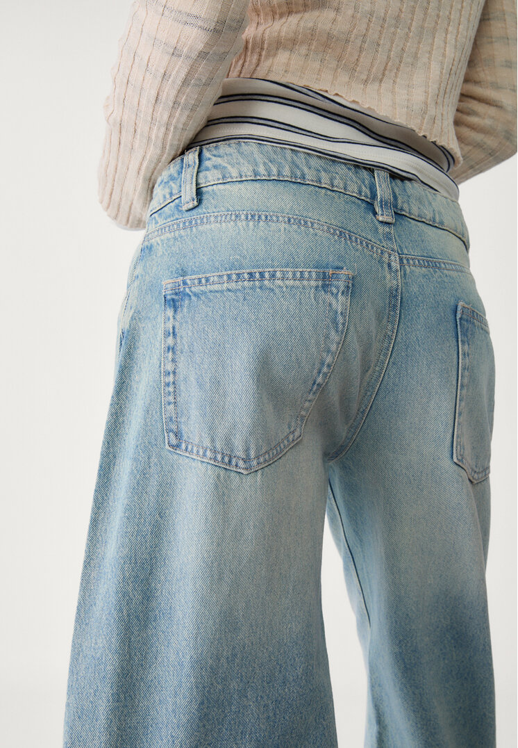 jeans wide leg low rise