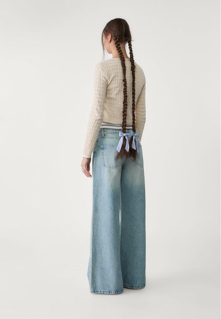 jeans wide leg low rise