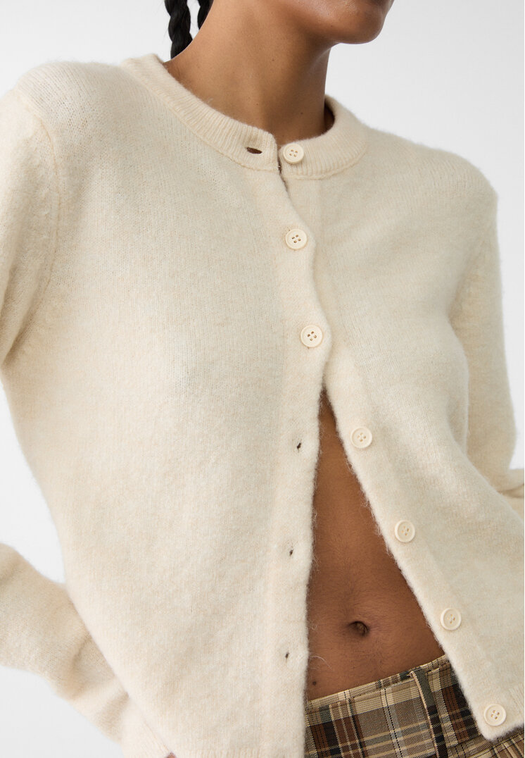 chaqueta botones punto
