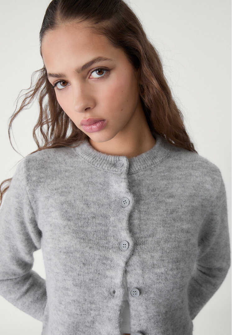 chaqueta botones punto