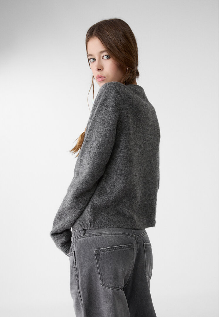 chaqueta botones punto