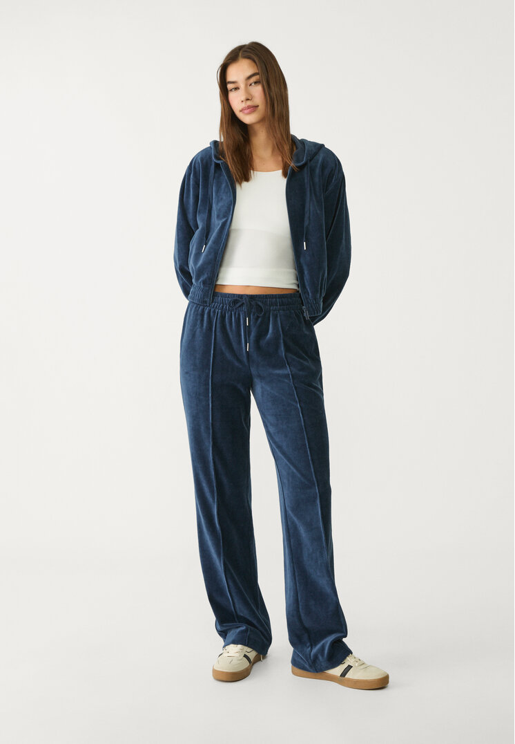 sudadera capucha terciopelo