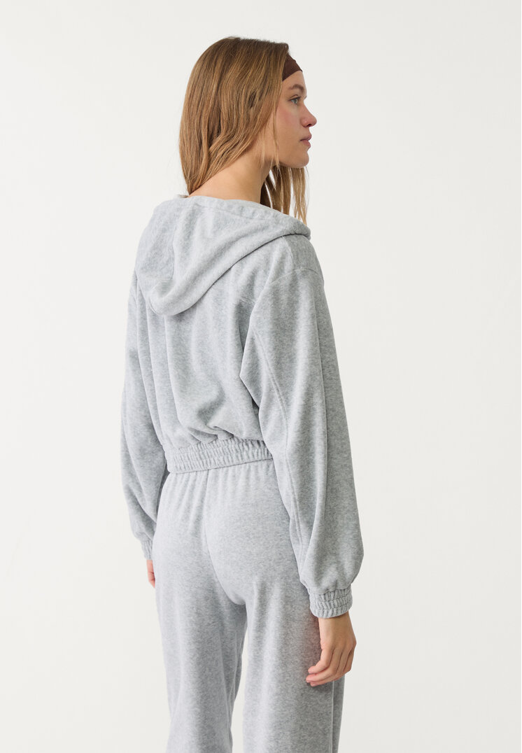 sudadera capucha terciopelo