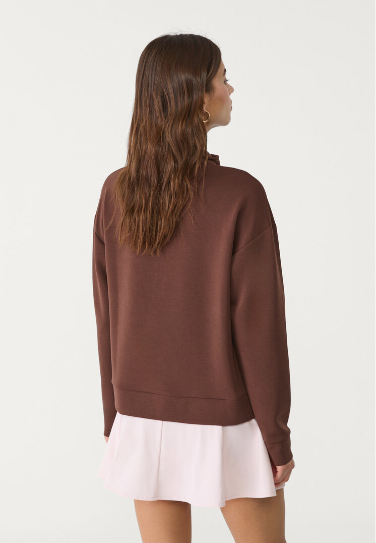 sudadera cremallera tacto suave