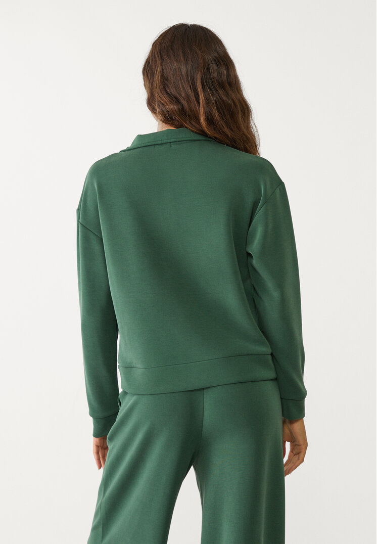 sudadera cremallera tacto suave