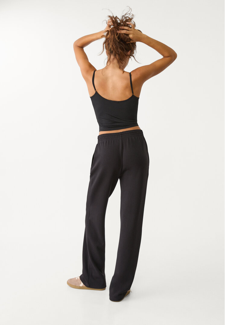 pantalon straight tacto suave