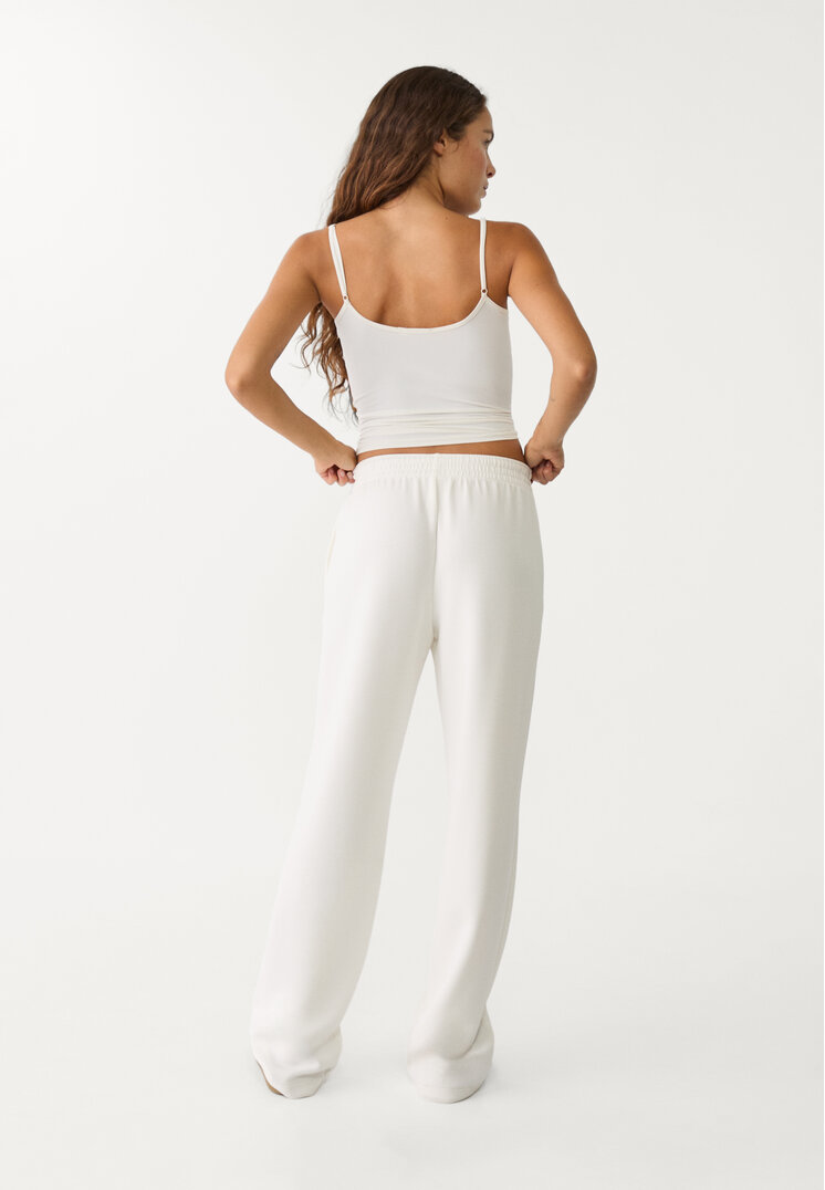 pantalon straight tacto suave