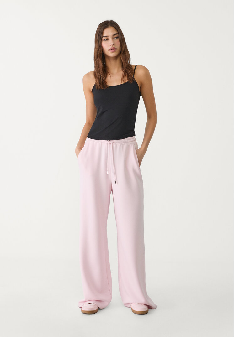 pantalon palazzo tacto suave